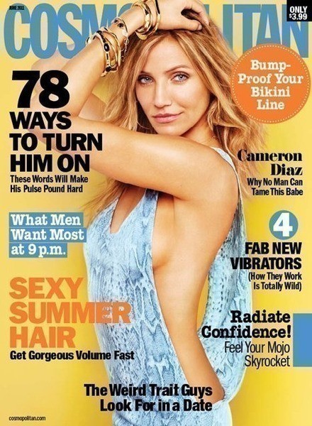 cameron diaz cosmo. June issue of Cosmo Smile
