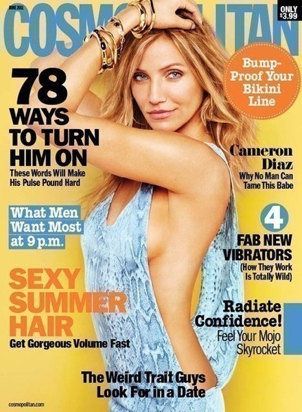 cameron diaz cosmo cover. 2010 Cameron Diaz shows a lot