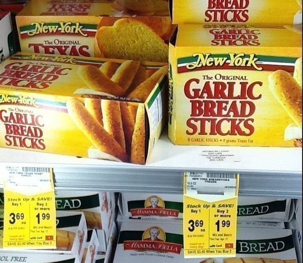Safeway New York Texas Toast or Garlic Sticks 0.99