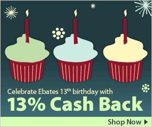 Let&rsquo;s Celebrate Ebates 13th Birthday with a Giveaway for $130 Cash!
