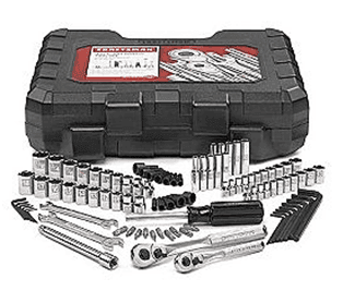 Sears Craftsman 94 pc Dual Marked Mechanics Tool Set 40 FREE
