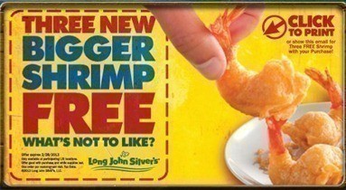 Long John Silvers: 3 FREE Bigger Shrimp with Coupon (thru 2/28)