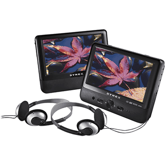 best buy portable dvd players on Best Buy: Dynex Portable DVD Player with Dual Screens $80 Shipped