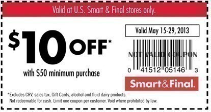 Smart and final coupons