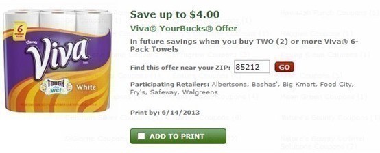 Walgreens: Viva 6 pk Paper Towels ONLY $2.49 with NEW Catalina (Starts Today!)