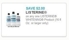 High Value Listerine Whitening Coupon + Upcoming Deal at Walgreens ($.99 ea.)