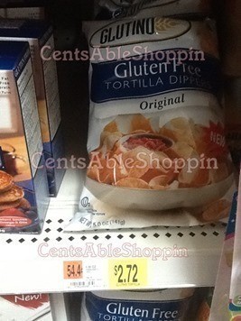 Walmart: Glutino Tortilla Dippers $0.72 ea.