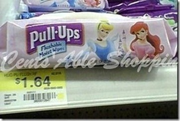 *Still Available!* $1.25/1 Pull Ups Flushable Wipes ($.39 at Walmart)