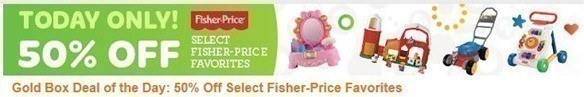 Amazon: 50% off Select Fisher Price Favorites (as low as $9.99)