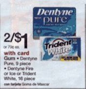 $1/2 Dentyne 9 pc or Larger = 2 FREE at Walgreens