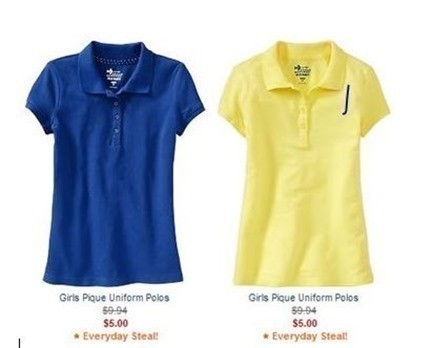 Old Navy: School Uniforms starting at just 5.00 (+ 25% off Purchase ...