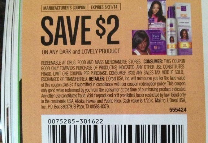 Leave a Comment Find Dark And Lovely coupon code on this page. When you click