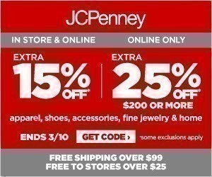 JCPenney: Extra 25% off Clearance Selections (3/5)