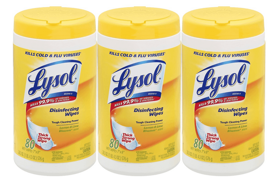 Amazon Lysol Disinfecting Wipes 240 ct just 8 Shipped