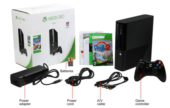 Xbox 360 4GB Peggle 2 Value Console Bundle 
