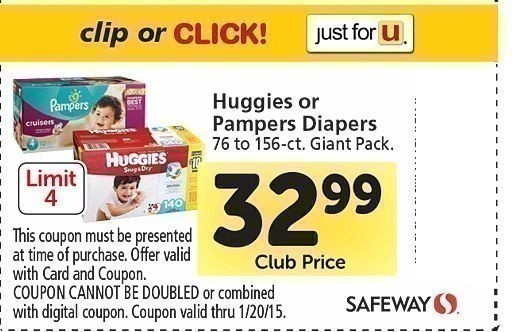 safeway huggies diapers