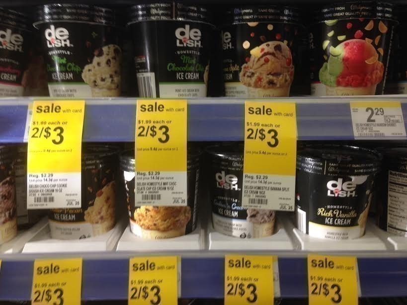 Walgreens Delish Ice Cream 1.14 ea. Ends Today