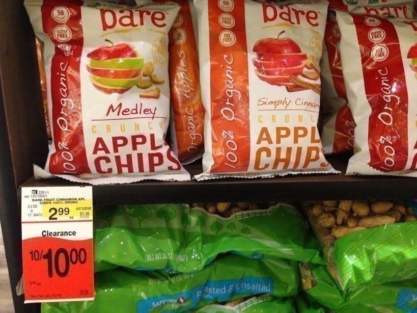 RARE Bare Snacks Product Coupon Bare Apple Chips .50 at Safeway