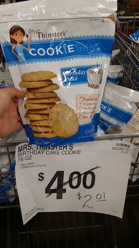 Sam’s Club Mrs. Thinsters Cookie Thins as low as 1.00!
