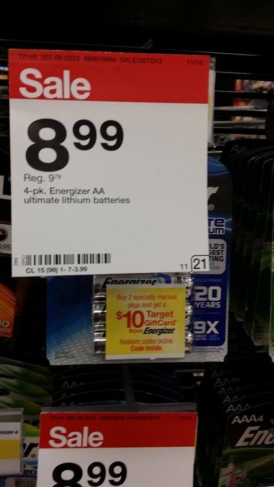 Energizer ultimate lithium batteries coupons