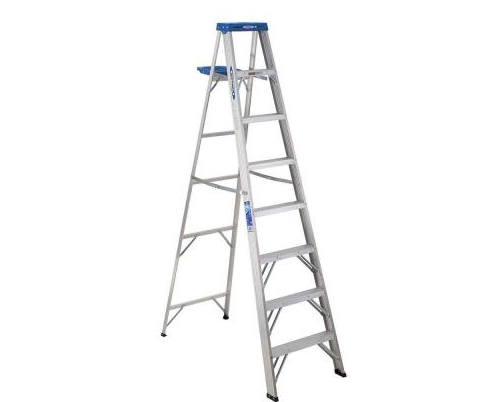 Home Depot 8 ft. Aluminum Step Ladder with 250 lb. Load Capacity