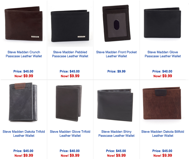Boscov s Steve Madden Wallets for Men just 9.99 FREE Shipping