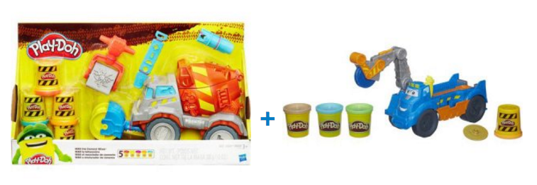 Walmart Play Doh Max the Cement Mixer with Diggin Rigs Buzzsaw