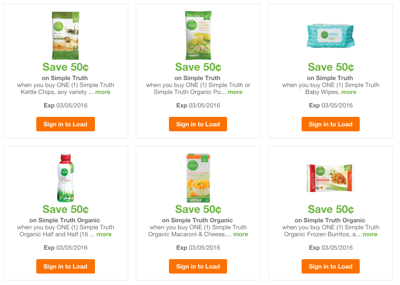 Fry’s Simple Truth Coupons Organic Half and Half 1.49 at Fry’s