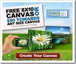 The Canvas People: FREE 8×10 Photo Canvas (+ Ship!)