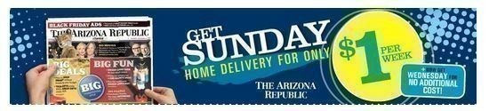 AZ Republic: Sunday & Wednesday for $1.00 a Week!