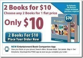 Entertainment Books as low as $1.50 ea. after Cash Back & $1 Shipping!