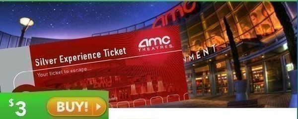 **HOT** Saveology: $2.00 for Silver AMC Movie Ticket (First Time Buyers!)