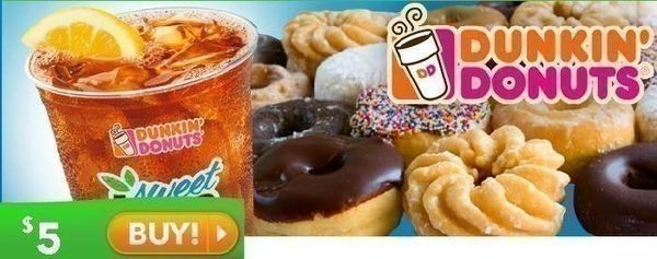 *HOT* $10 Dunkin Donuts Gift Card for $5!