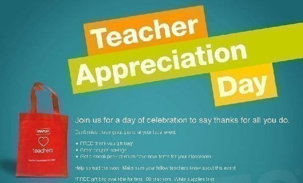Staples: Teacher Appreciation Day 2011
