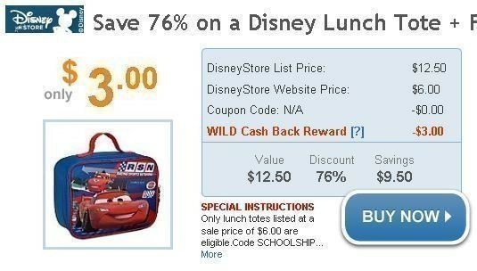 *HOT* Disney Lunch Tote just $3 Shipped!