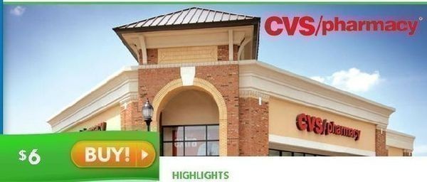 $10 CVS Gift Card just $6 -First Time Buyers