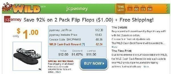 JC Penney: FREE Girl’s Glitter Flip Flops + FREE Shipping!