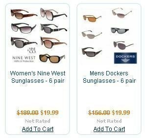 Graveyard Mall: 6 Pair Women’s Nine West or Men’s Dockers Sunglasses just $19.99 + Ship