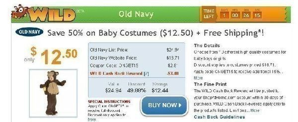 Shop at Home: Old Navy Baby Costumes just $12.50 + FREE Ship!