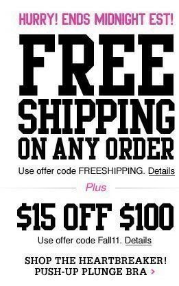 Victoria’s Secret: FREE Shipping Tonight (thru 12 a.m. EST 10/26) + FREE Lip Gloss + FREE Tote Offers