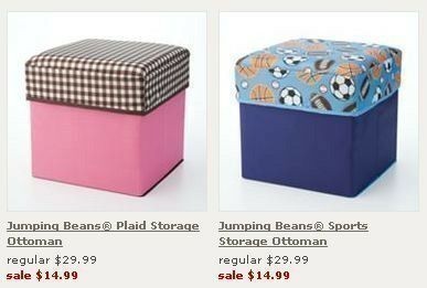 Kohl’s: Jumping Beans Plaid or Sports Storage Ottoman $12 + FREE Ship & 4% Cash Back!