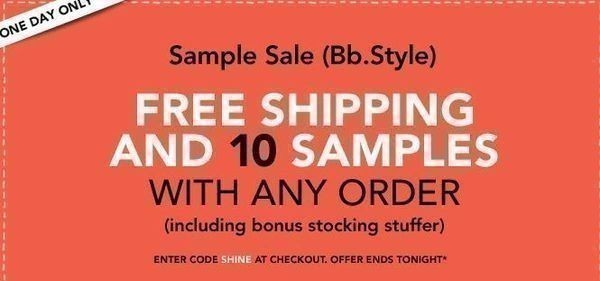 Bumble & Bumble:  FREE Ship (no min) + 10 FREE Samples with ANY Order (Stocking Stuffers!)