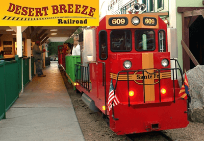 (Local Phoenix) $10 for a Book of 20 Ride Tickets ($20 Value) at Desert Breeze Railroad in Chandler!
