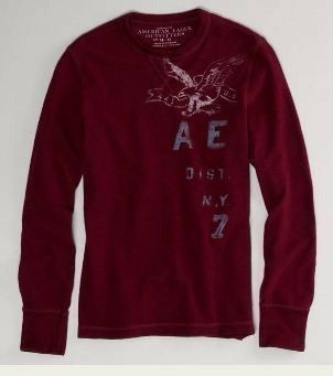 American Eagle: 30% off Clearance + 25% Additional & FREE Ship (Less than $12 for 2 Men’s Long Sleeve!)