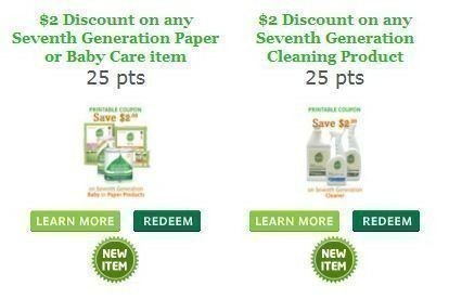 Seventh Generation Rewards Program: Earn 10 NEW Points Towards High Value Coupons & FREE Product