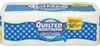 Staples: Quilted Northern Toilet Paper – 30 Double Rolls $15.99 + FREE Ship to Store