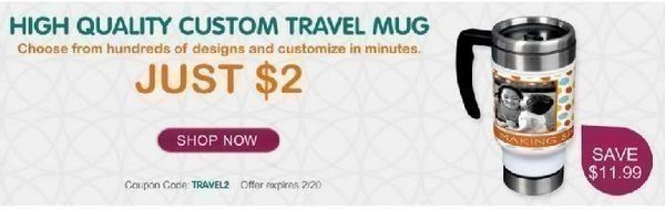 InkGarden: Custom Travel Mug just $7.95 Shipped