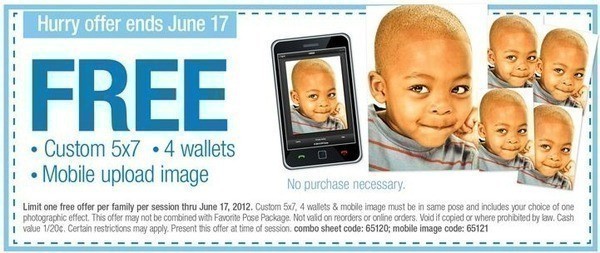 PictureMe Portrait Studios: FREE 5×7, 4 Wallets + Mobile Upload