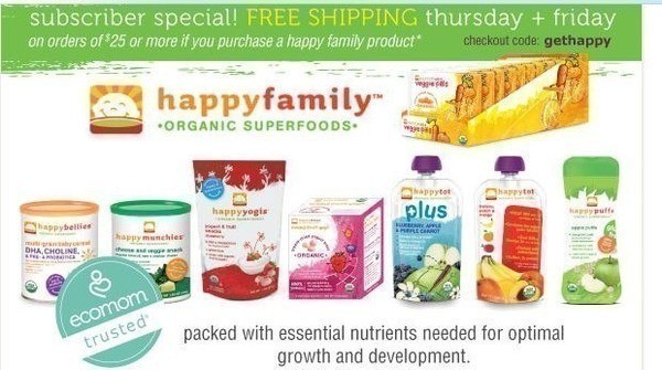 Plum District: $30 to EcoMom just $12 (+ NEW Happy Family Organic Line!)