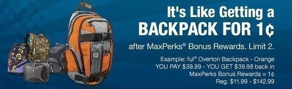 Regional Offer | OfficeMax: Backpacks + Messenger Bags for $.01